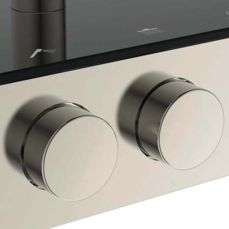 Ideal Standard Solos Душевая система с термостатическим смесителем, держатель для лейки, 3-функциональный (Rain, Silkrain, SecondSkin) круглый пластиковый верхний душ 30см., ручной душ 3-х фукциональный, шланг 175см., цвет: PVD Silver Storm