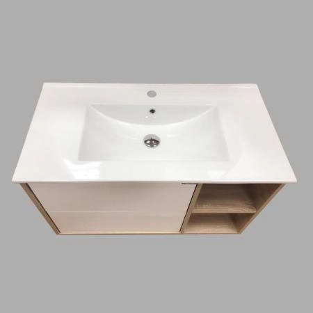 Тумба с раковиной Comforty Гамбург-90 дуб сонома