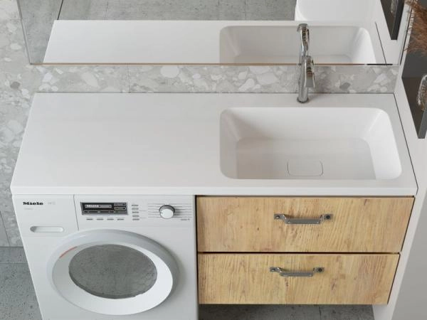 Раковина над стиральной машиной Madera Kamilla 130, правая