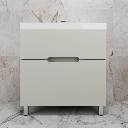Тумба Style Line "Матис 80" ЛС-00002438 напольная под ASTI 80 (2 ящика), ОЛИВА, ЭМАЛЬ