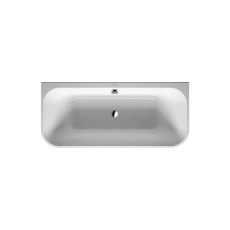 DURAVIT Happy D2 Ванна 180х80см, пристенный вариант с двумя наклонами для спины, с интегр акрилов панелью и ножками, цвет: белый
