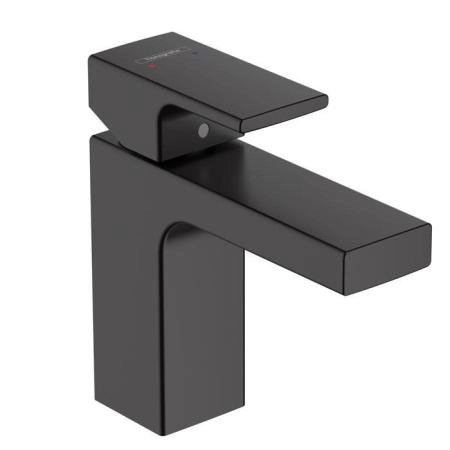 Hansgrohe Vernis Shap Смеситель для раковины, излив 100 мм, цвет: матовый черный