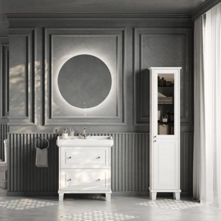 Roca Carmen Тумба с раковиной 80x50см, с 2 ящиками, цвет: белый матовый