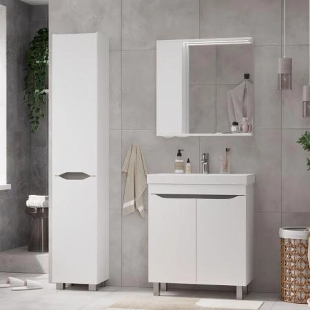 Тумба для ванной Volna Lake 70.2D бетон напольная раковина отдельно