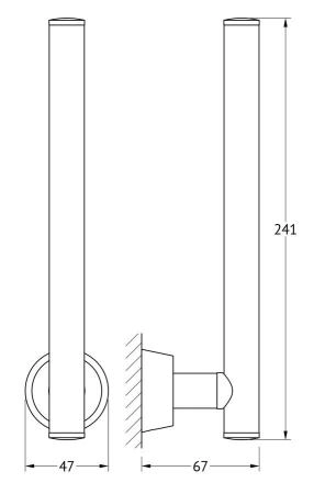 Держатель запасных рулонов FBS Vizovice VIZ 021 туалетной бумаги хром