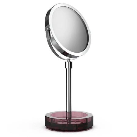 Decor Walther KR KSA Kristall Зеркало косметическое, настольное, цвет: Rich Burgundy/хром