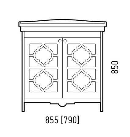 Тумба Corozo Манойр 85, Модерн 85(раковина отдельно)