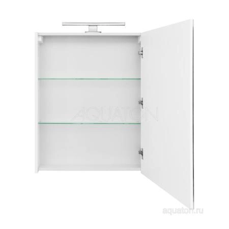 Зеркальный шкаф AQUATON Нортон 65 белый 1A249102NT010