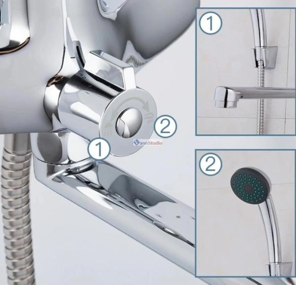 Смеситель для ванны Frap F22001 хром