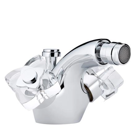THG Pуtale de cristal clair Смеситель для биде, 1 отв., цвет: хром/прозрачный хрусталь