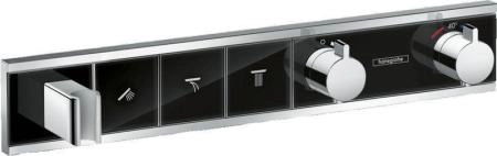 Hansgrohe 15356600 RainSelect Термостат для 3х потребителей, черный / хром