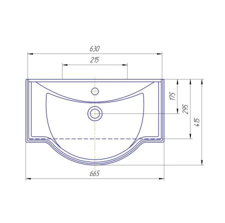 Раковина Классик 65 керамическая