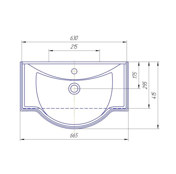 Раковина Классик 65 керамическая