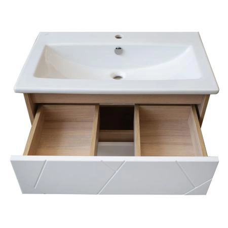 Тумба ASB-Mebel Диана 75 Белый/дуб янтарный подвесная под умывальник Элина 75