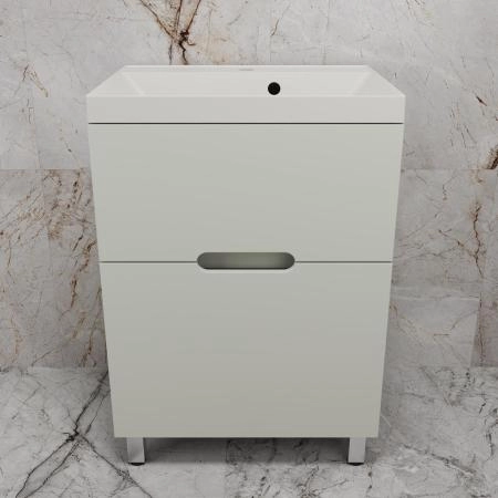 Тумба Style Line "Матис 60" ЛС-00002432 напольная под ASTI 60 (2 ящика), ОЛИВА, ЭМАЛЬ