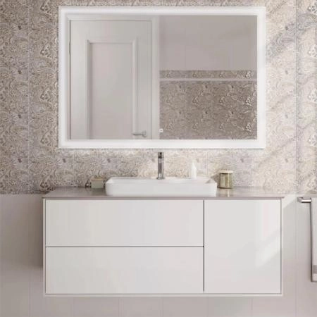 Раковина Kerama Marazzi PLAZA ПЛАЗА PLR.wbi.55.1 встраиваемая сверху 55, белая глянцевая