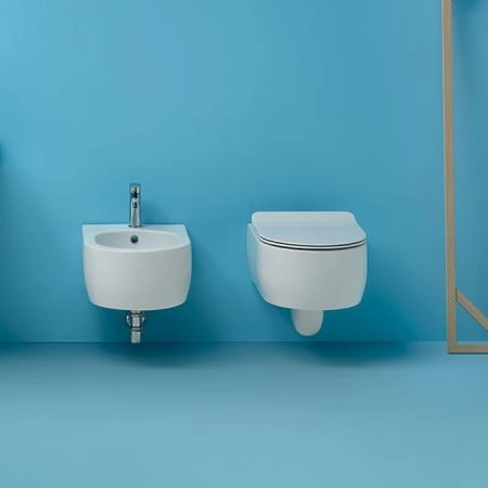Kerasan Flo унитаз подвесной 50х36см, цвет: белый матовый