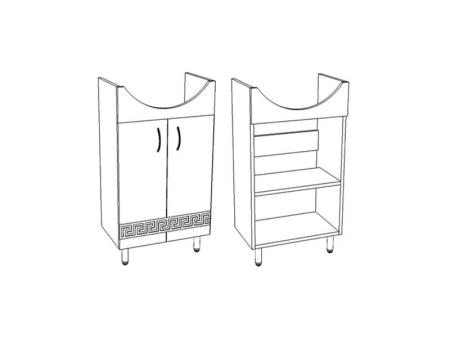 Тумба Corozo Олимп 60, Уют 60(раковина отдельно)