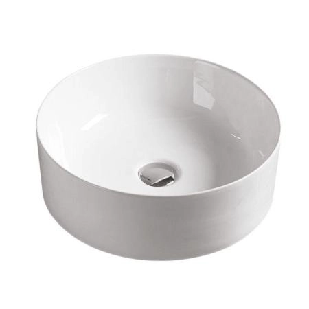Раковина SantiLine SL-1055 41x41 на столешницу керамическая Белый