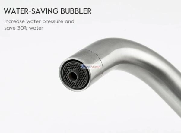 Смеситель для кухни Frap F43801 с краном для фильтр/воды сатин