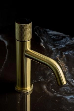 Смеситель STICK Boheme для умыв. низ. Mat Gold низкий с ручкой TOUCH 121-MG.2