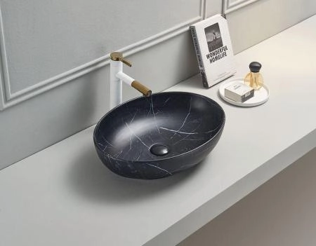 Раковина Ceramalux Серия MNC 78166MBM 52x40 на столешницу