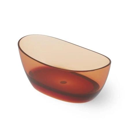 Dea Design Elegant Ванна 163x85x64см., отдельностоящая, Glasstech, прозрачная смола, цвет: Sunset R1