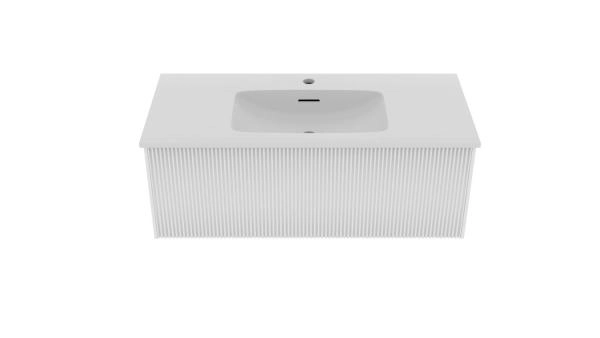 Тумба под раковину LA FENICE TERRA Bianca белый 100 FNC-01-TER-B-100 белый матовый