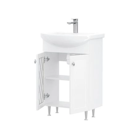 Тумба для ванной Volna Milena 55.2D напольная (Балтика) раковина отдельно