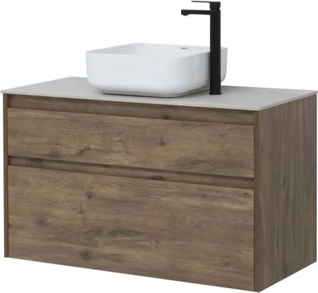 Тумба под раковину Aquanet Nova Lite 100 дуб рустикальный (2 ящика)