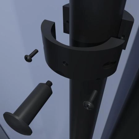 Полотенцесушитель Тругор Пэк сп Вектор 120*15 черный ВГП электрический