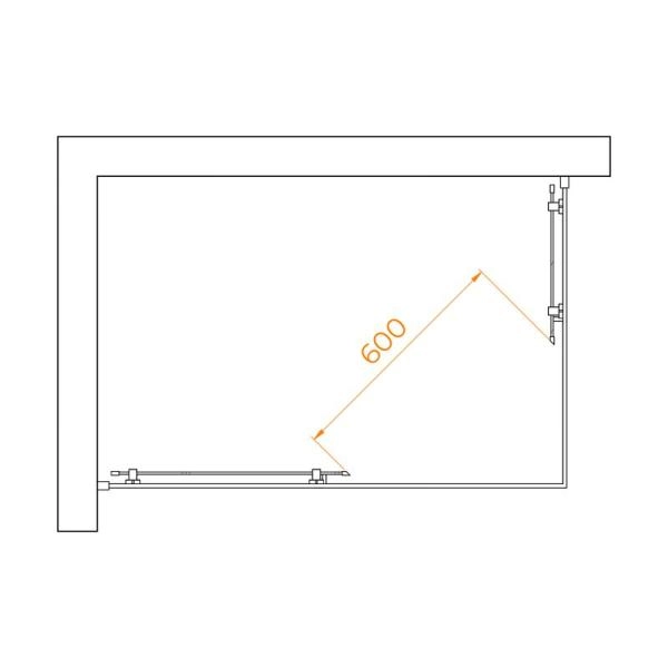 Душевой уголок RGW PA-040B Passage 120x80 Черный матовый матовое