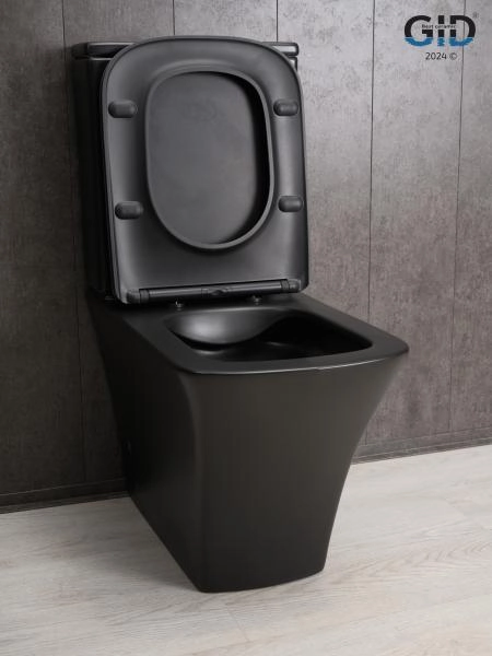 Унитаз напольный Gid Tn2184Bm 62252Y черный матовый 62.5x37x83