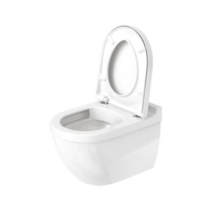 Duravit Starck 3 Унитаз подвесной безободковый, 540х360 мм, с сиденьем микролифт, цвет белый