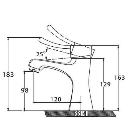 Смеситель для раковины KAISER Verona (29011) хром