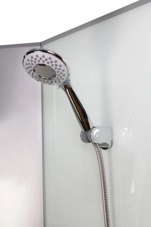 Душевая кабина Niagara NG-1101-14BK 900х900х2000 низкий поддон 13см стекло матовое с полкой