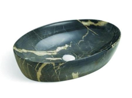 Раковина SantiLine SL-7030 61x41 на столешницу керамическая под мрамор