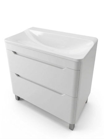 Напольная тумба Uperwood Ocean TOceanF80w2 80 см белая 2 ящика