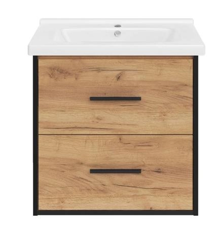 Тумба ASB-Mebel Монца 60 Дуб золотой подвесная под умывальник Миранда 60