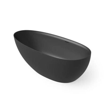 Dea Design Edge Ванна 130x76x56см., отдельностоящая, Solid Surface, цвет: Black №16