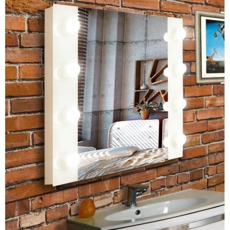 Зеркало Континент ЗГП02 Этюд 80/60 гримёрное с подсветкой