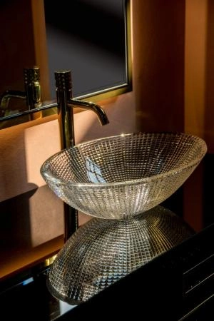 Столешница Boheme стекло 100см прямая Глянцевая Черная Lucido 853-100-B Lucido