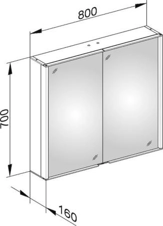 Зеркальный шкаф Keuco Royal Match 800 x 700 x 160 mm 12802171301