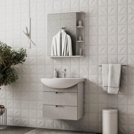 Тумба для ванной Volna Vario Sf 60.2Y Софт/белый подвесная (Балтика) раковина отдельно