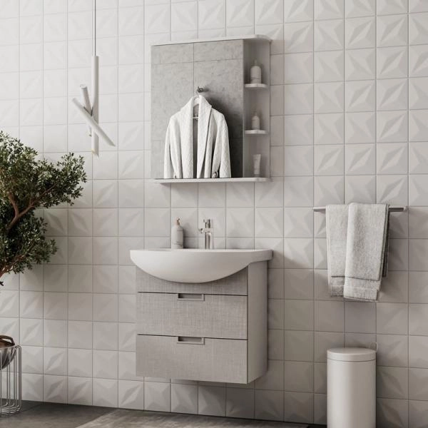 Тумба для ванной Volna Vario Sf 60.2Y Софт/белый подвесная (Балтика) раковина отдельно