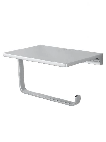 Держатель для туалетной бумаги с полкой WONZON & WOGHAND ECLIPSE, Хром (WW-9126-CR)