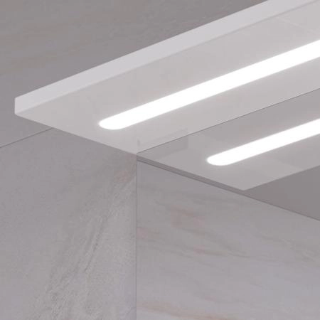 Зеркало-шкаф с LED подсветкой Volna Joli 50 правое (белый)