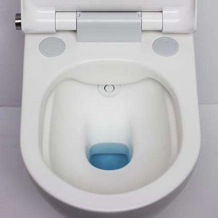Laufen Cleanet Riva Унитаз-биде подвесной 600х395х405 мм, безободковый у с пультом д/у, с сиденьем, c покрытием LCC , цвет белый матов/хром