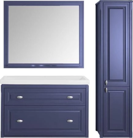 Тумба ASB Woodline Кастелло 100 Пейна (Серый) без раковины