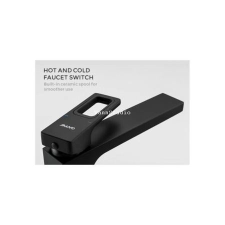 Смеситель Gappo G1017-6 для раковины, чёрный